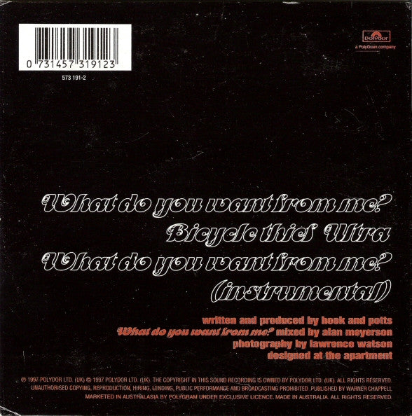 Monaco : What Do You Want From Me? (CD, Single, Car)