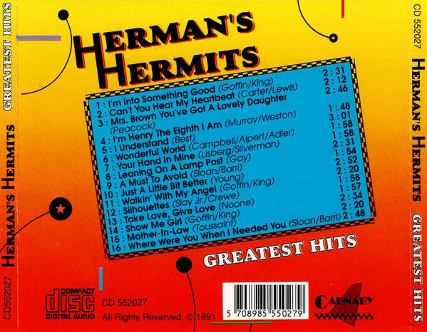 Herman's Hermits : Greatest Hits (CD, Comp)