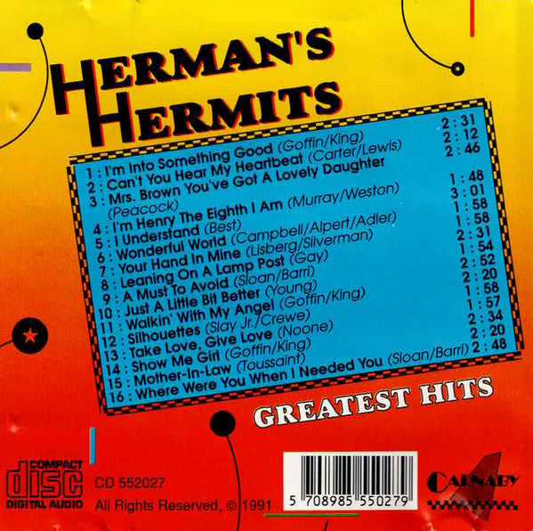 Herman's Hermits : Greatest Hits (CD, Comp)