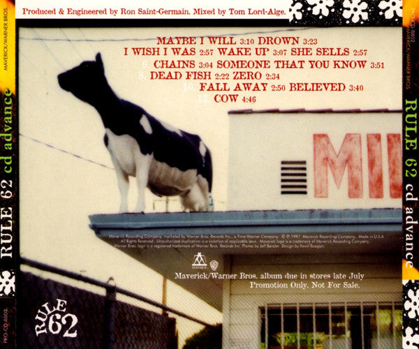 Rule 62 : Rule 62 (CD, Advance, Album, Promo)