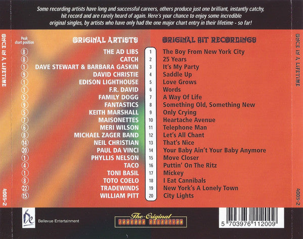 Various : Once In A Lifetime (CD, Comp)