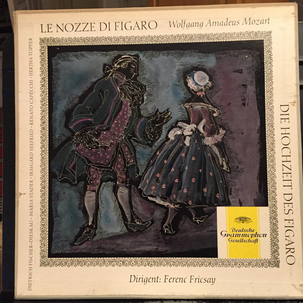 Wolfgang Amadeus Mozart – Ferenc Fricsay, Dietrich Fischer-Dieskau · Maria Stader · Irmgard Seefried · Renato Capecchi · Hertha Töpper : Le Nozze Di Figaro = Die Hochzeit Des Figaro (Box + 3xLP, Mono)