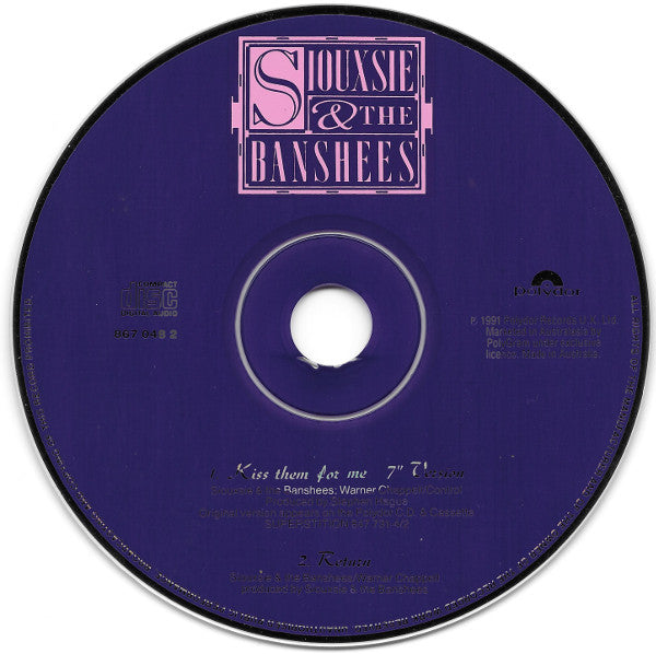 Siouxsie & The Banshees : Kiss Them For Me (CD, Maxi, Car)