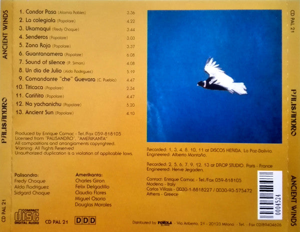 Palisandro : Ancient Winds (CD, Album)