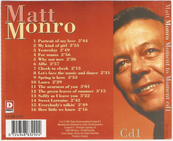 Matt Monro : Moment To Moment (3xCD, Comp)