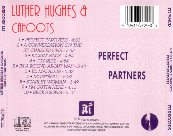 Luther Hughes & Cahoots (3) : Perfect Partners (CD, Album)