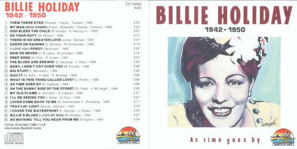 Billie Holiday : 1942-1950: As Time Goes By (CD, Comp)