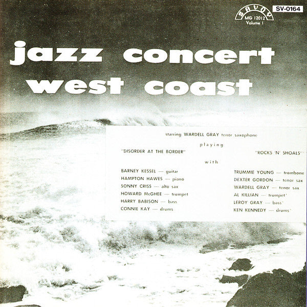 Various : Jazz Concert  West Coast  (CD, Album, Mono)