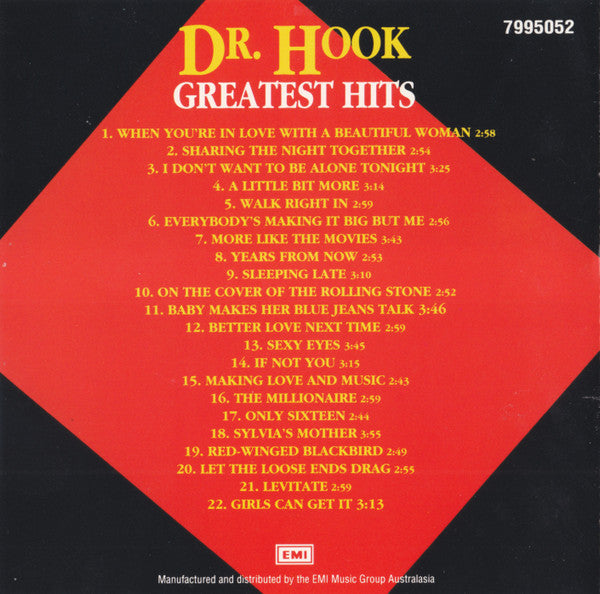 Dr. Hook :  Dr. Hook Greatest Hits (CD, Comp)