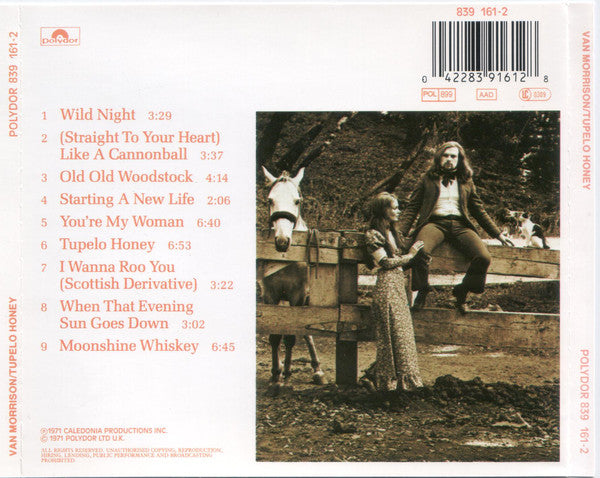 Van Morrison : Tupelo Honey (CD, Album, RE)