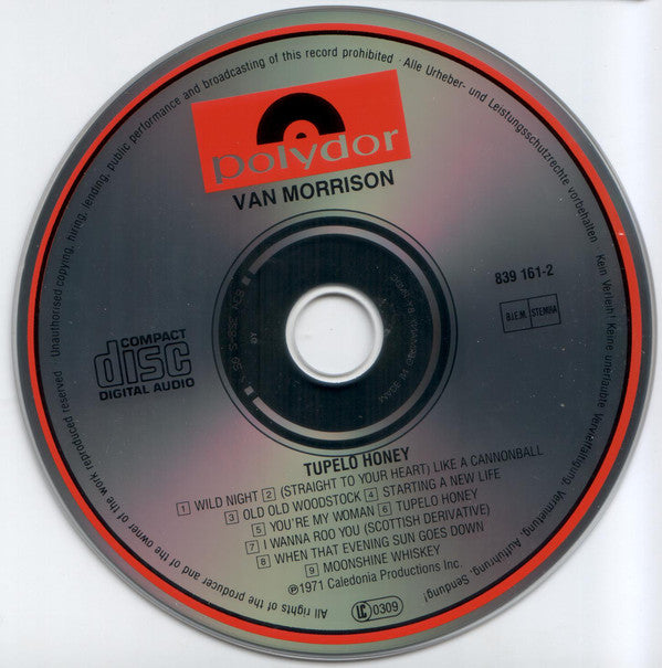 Van Morrison : Tupelo Honey (CD, Album, RE)