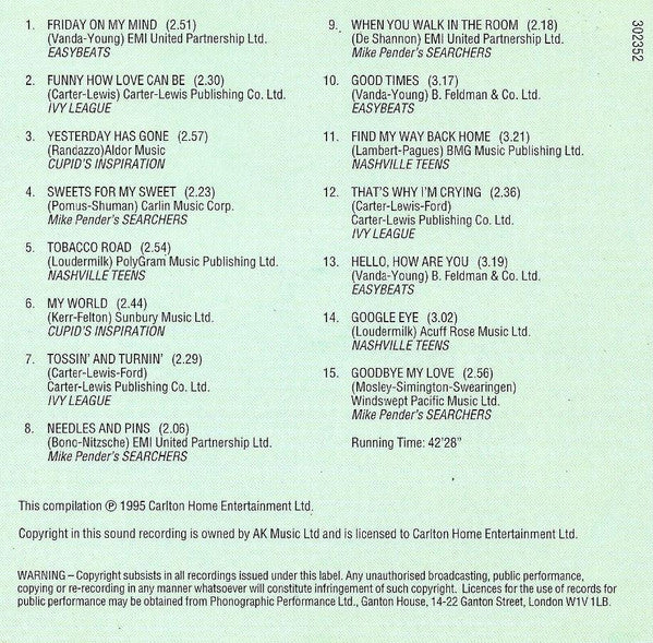 Various : Beat Boom Classics - Super Sixties Smashes (CD, Comp)