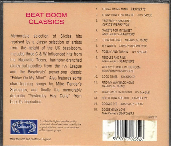Various : Beat Boom Classics - Super Sixties Smashes (CD, Comp)