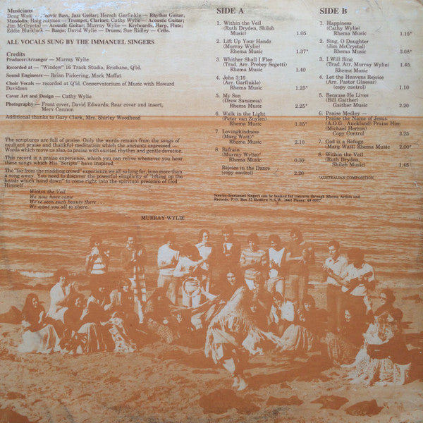 The Sonrise-Immanuel Singers : Praise Scripts (LP)