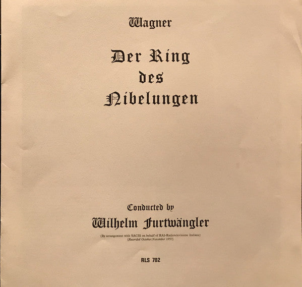 Wagner*, Furtwängler* : Der Ring Des Nibelungen (18xLP, Mono + Box)