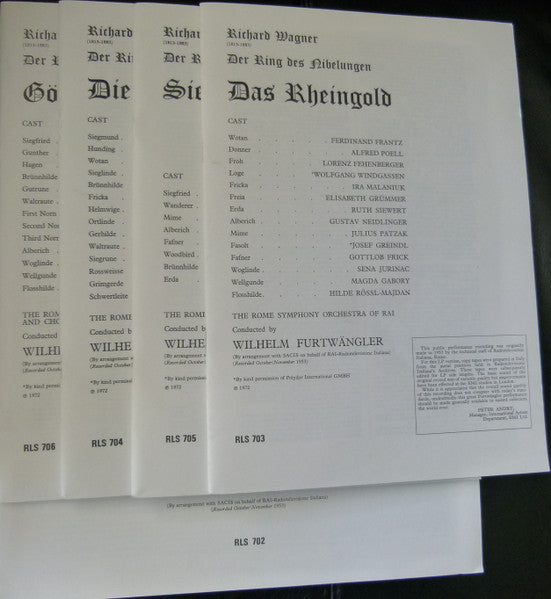Wagner*, Furtwängler* : Der Ring Des Nibelungen (18xLP, Mono + Box)