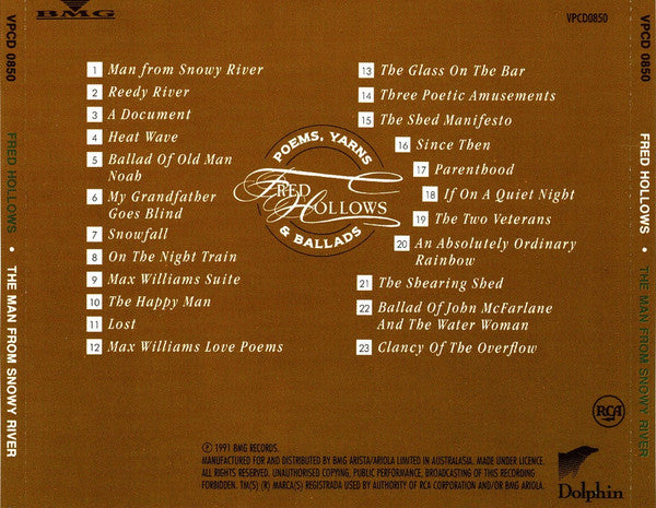 Fred Hollows : The Man From Snowy River (CD, Album)