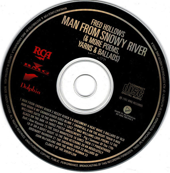 Fred Hollows : The Man From Snowy River (CD, Album)