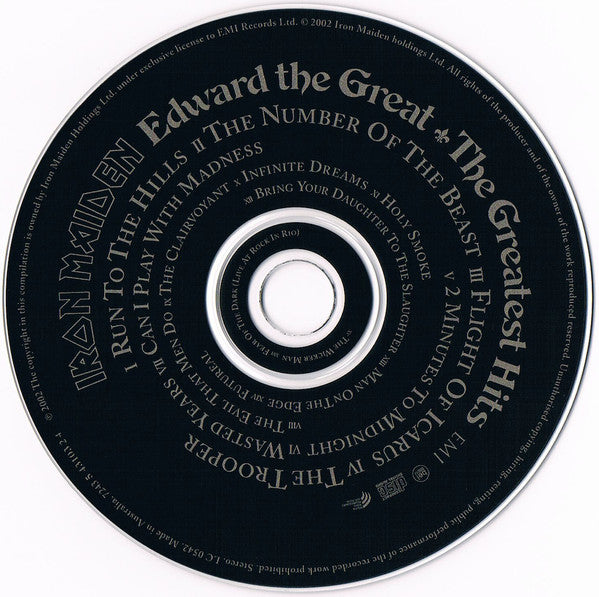 Iron Maiden : Edward The Great (The Greatest Hits) (CD, Comp, RM)