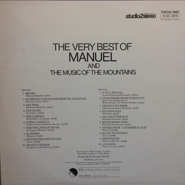 Manuel And The Music Of The Mountains* : The Very Best Of Manuel And The Music Of The Mountains (LP, Comp)