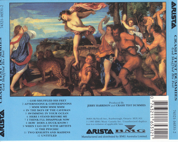 Crash Test Dummies : God Shuffled His Feet (CD, Album, RE)