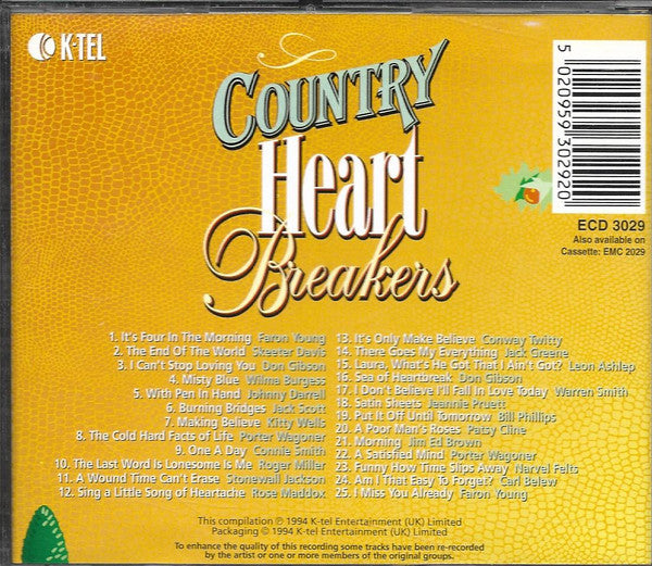 Various : Country Heart Breakers (CD, Comp)