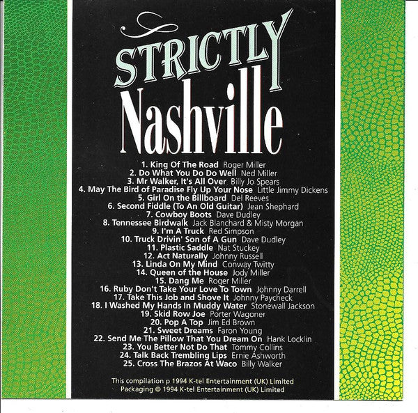 Various : Strictly Nashville (CD, Comp)