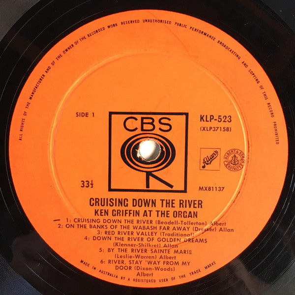 Ken Griffin (2) : Cruising Down The River (LP, Mono)