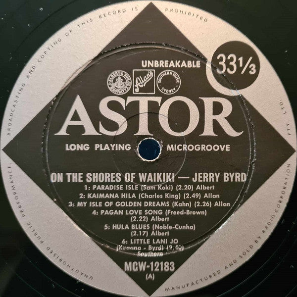 Jerry Byrd And His Orchestra : On The Shores Of Waikiki (LP)
