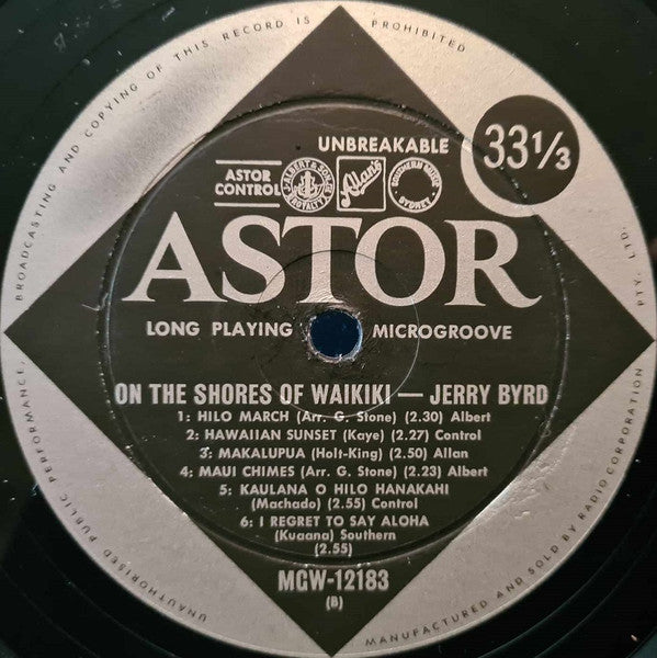 Jerry Byrd And His Orchestra : On The Shores Of Waikiki (LP)
