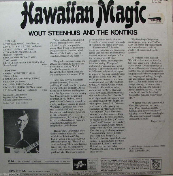 Wout Steenhuis & The Kontikis : Hawaiian Magic (LP, Comp)
