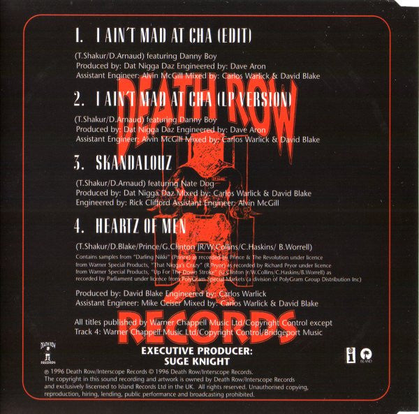 2Pac : I Ain't Mad At 'Cha (CD, Single)