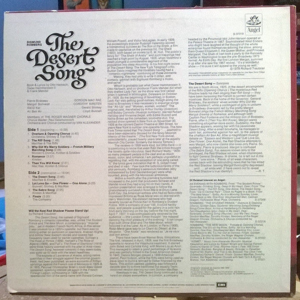 Sigmund Romberg : The Desert Song (LP, RE)