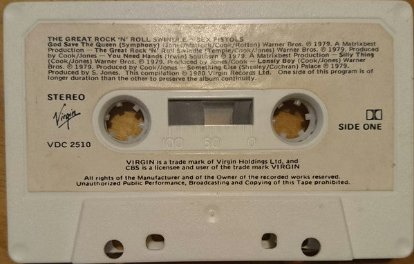 Sex Pistols : The Great Rock 'N' Roll Swindle (Cass, RE)