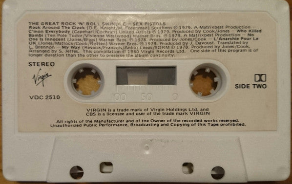 Sex Pistols : The Great Rock 'N' Roll Swindle (Cass, RE)