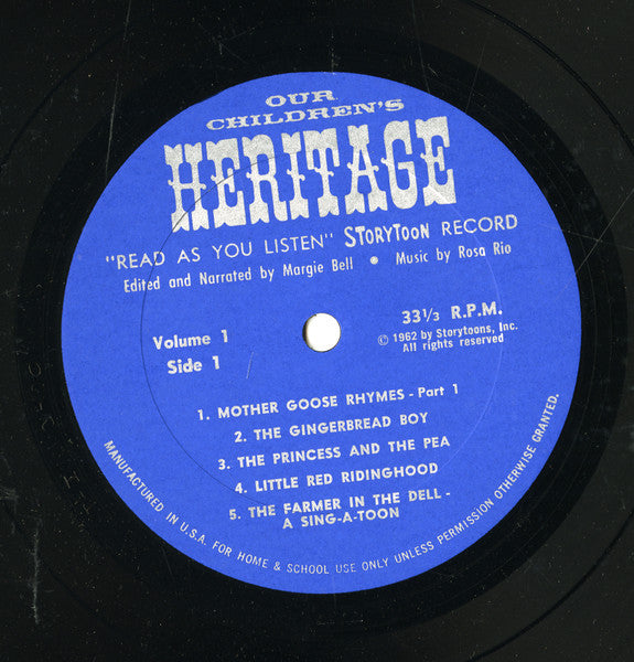 Margie Bell : Our Children's Heritage, Volume 1 (LP)