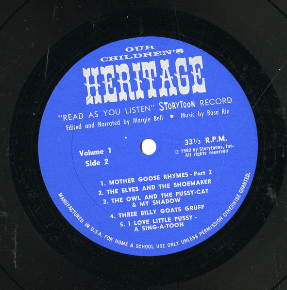 Margie Bell : Our Children's Heritage, Volume 1 (LP)