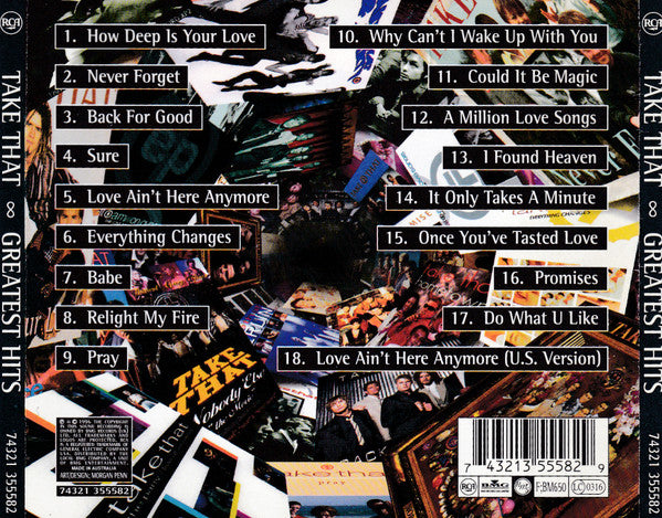 Take That : Greatest Hits (CD, Comp)
