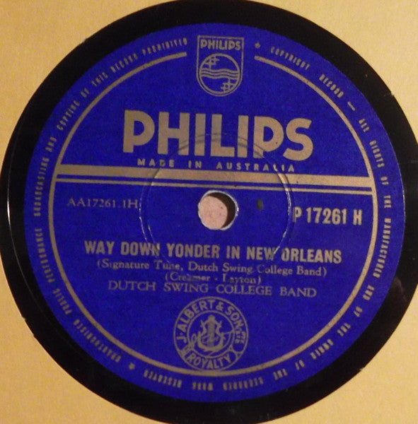 Dutch Swing College Band* : Way Down Yonder In New Orleans / I've Found A New Baby (Shellac, 10")