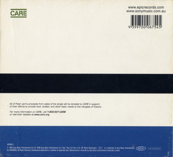 Pearl Jam : Last Kiss (CD, Single, Dig)