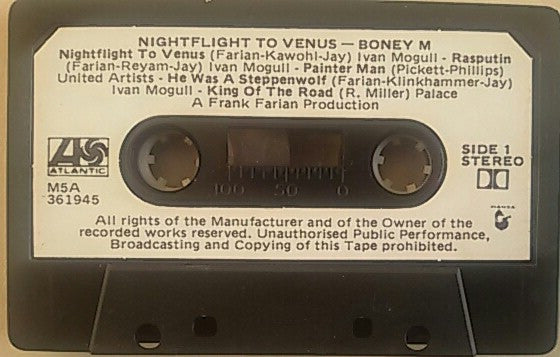 Boney M. : Nightflight To Venus (Cass, Album, Bla)