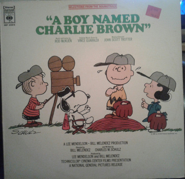 Rod McKuen, Vince Guaraldi, John Scott Trotter : Selections From The Soundtrack "A Boy Named Charlie Brown" (LP, Album)