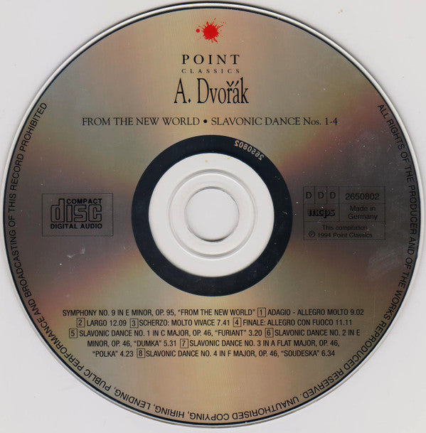 Antonín Dvořák : From The New World • Slavonic Dance Nos. 1 - 4 (CD, Comp)