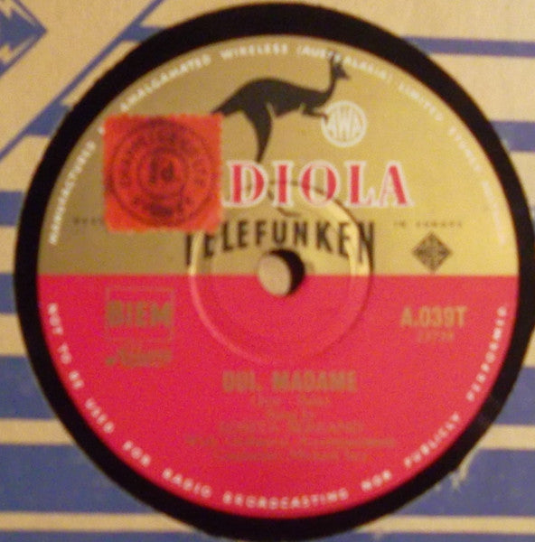 Rosita Serrano : Oui, Madame / That Is My Perfume (Shellac, 10")