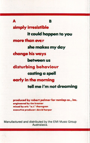 Robert Palmer : Heavy Nova (Cass, Album)