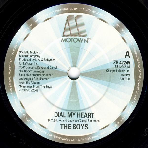 The Boys : Dial My Heart (7", Single)