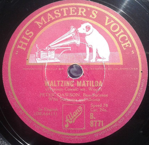 Peter Dawson : Waiata Poi / Waltzing Matilda (Shellac, 10")