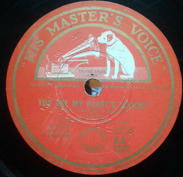 Richard Crooks (2) : You Are My Heart's Delight / Just Two Hearts And A Waltz Refrain (Shellac, 10")