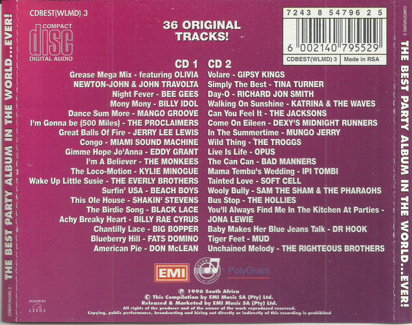 Various : The Best Party Album In The World...Ever!  (2xCD, Comp)