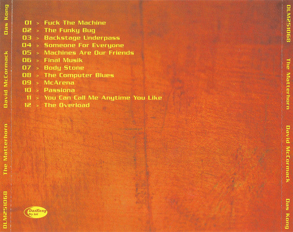 Dave McCormack : The Matterhorn (CD, Album)